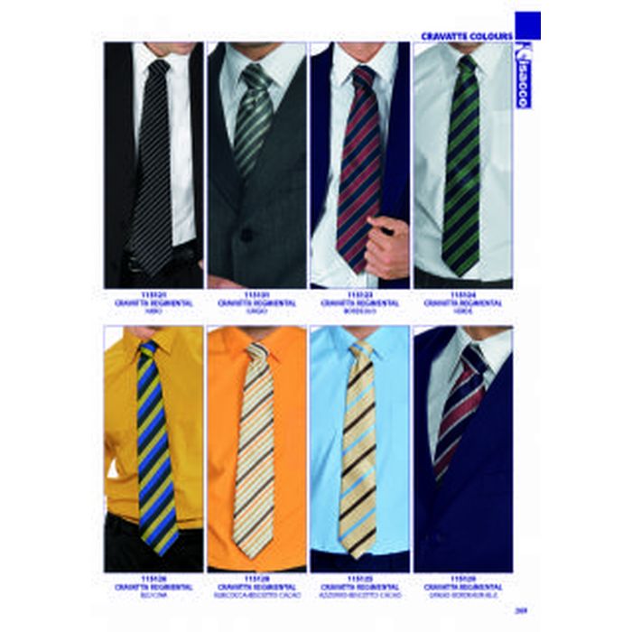 Cravatta Regimental, colori assortiti