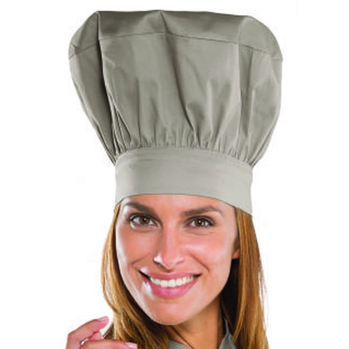 Cappello cuoco Tortora, misto cotone