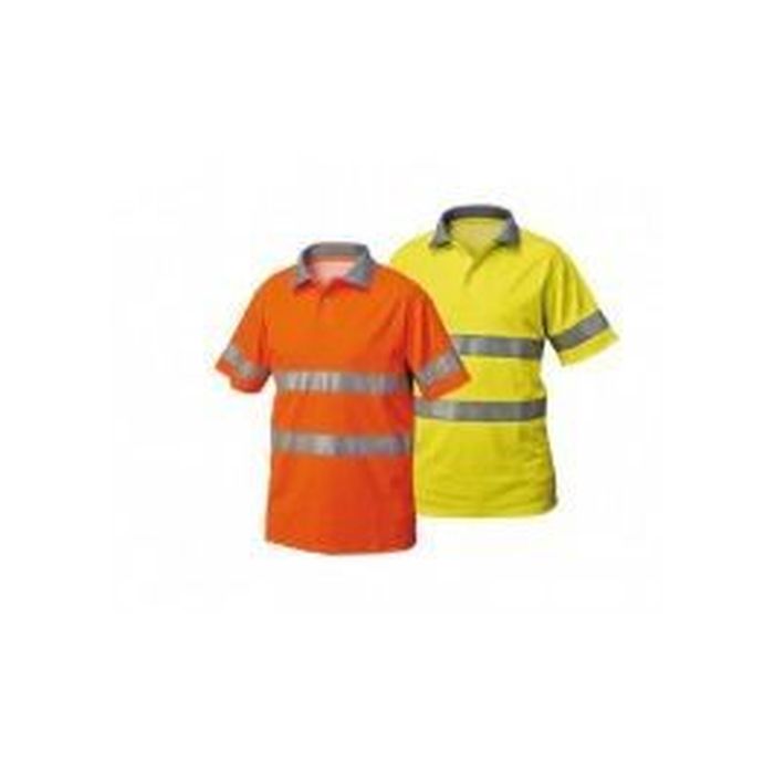 Polo alta visibilità con bretella certificata misto cotone
