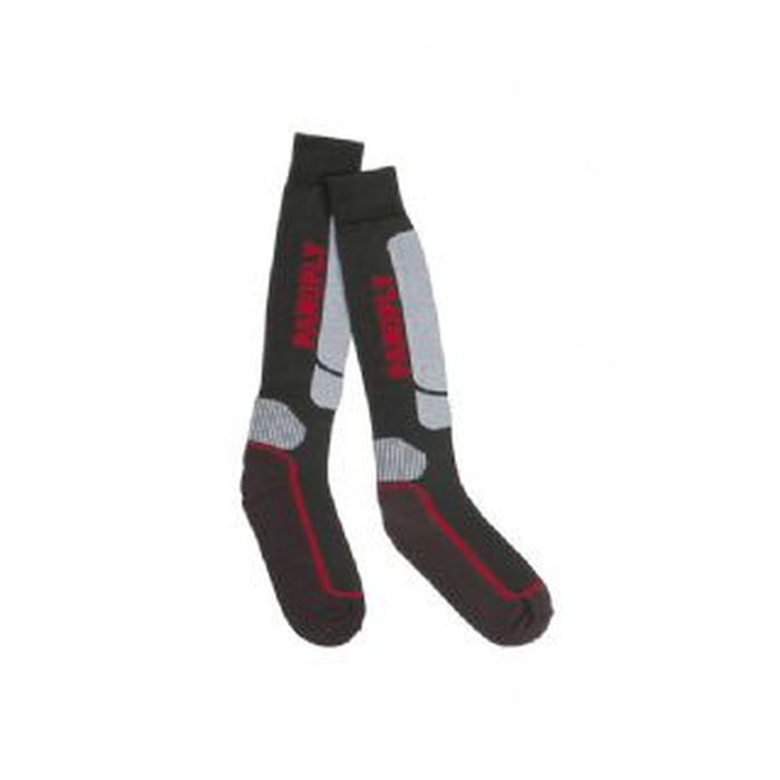 Calze lunga Prato unisex, Nero-grigio e Verde-kaki