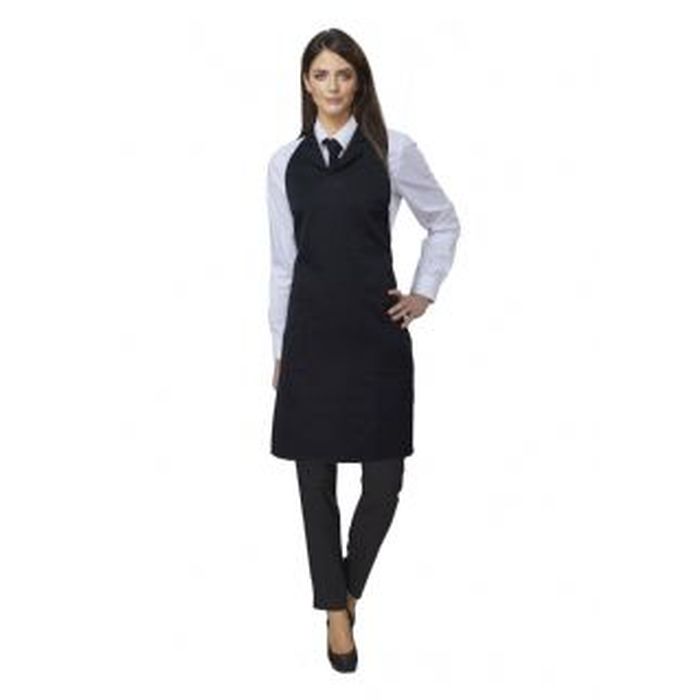 Grembiule donna con pettorina Sveva, nero