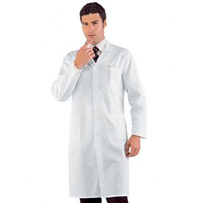 Camice medico Amsterdam, uomo, manica lunga, colore bianco