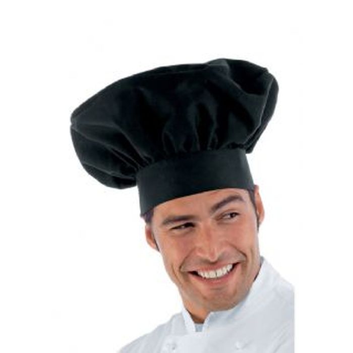 Cappello cuoco Nero, misto cotone