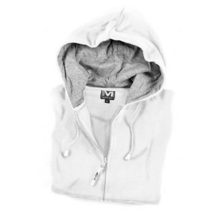 Felpa full zip con cappuccio, maniche lunghe