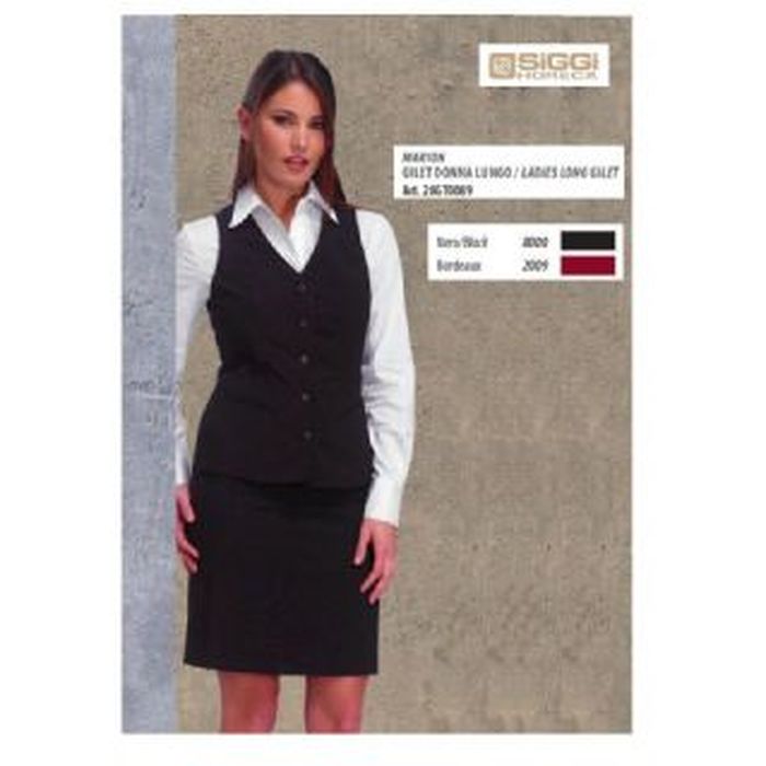 Gilet donna lungo MARION 100% poliestere antimacchia ingualcibile