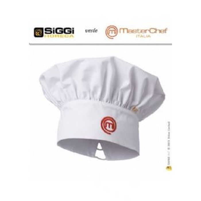 Berretto cuoco Bianco Masterchef