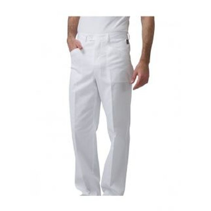 Pantalone uomo Tiziano 100% cotone bianco 190gr. tg.40-64