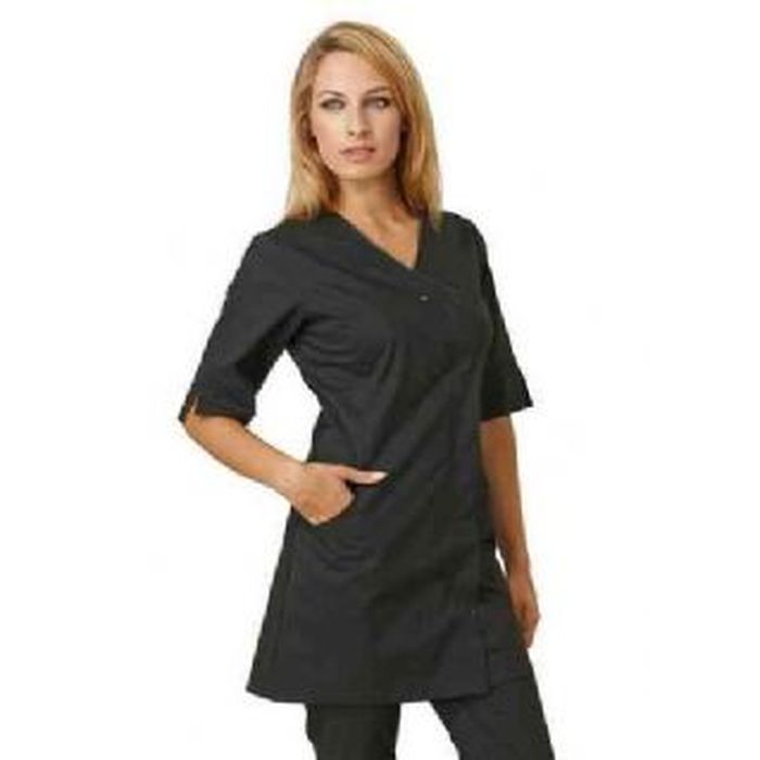 Casacca lunga donna JACKY, nero, manica 3/4 con spacchetti