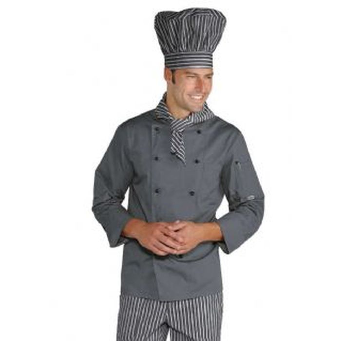 Giacca cuoco classica, Grigio