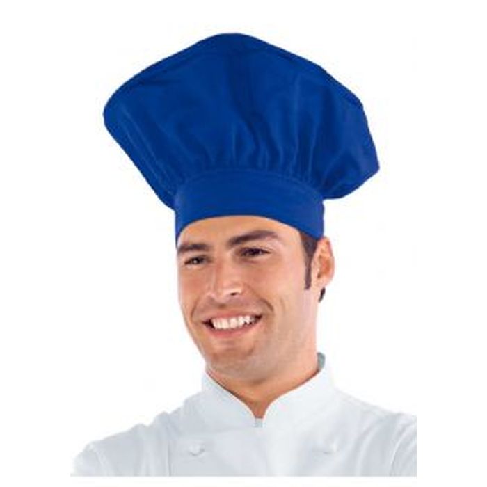 Cappello cuoco, Blu cina, misto cotone