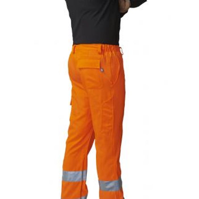 Pantalone alta visibilità Arancio 60% cotone 40% poli