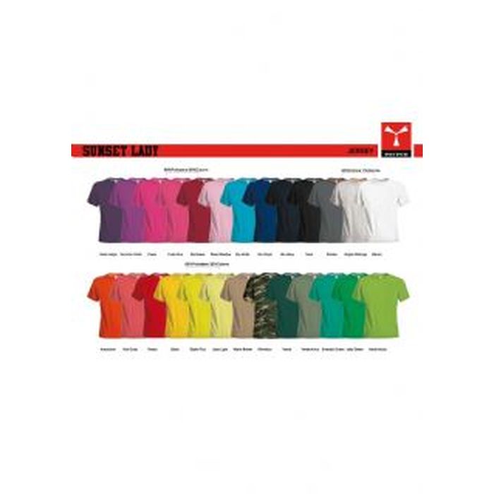 T-shirt donna colorata, manica corta