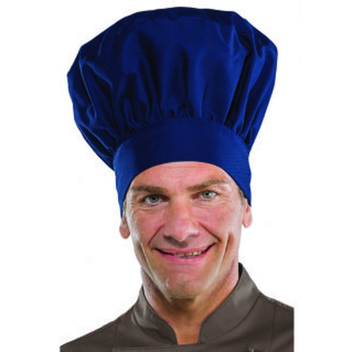 Cappello cuoco Blu, misto cotone