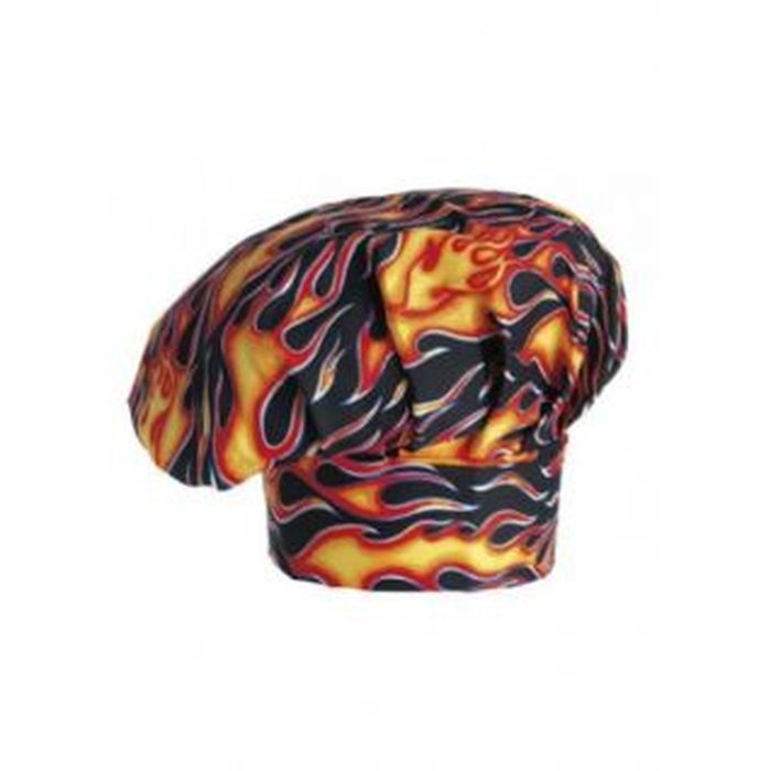 Cappello cuoco Flames, cotone