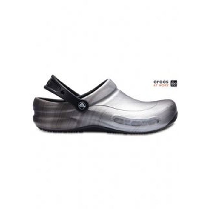 Calzatura Crocs Metallic Silver in Croslite antiscivolo