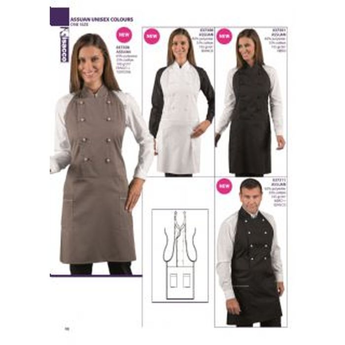 Grembiule pettorina unisex Assuan, colori assortiti