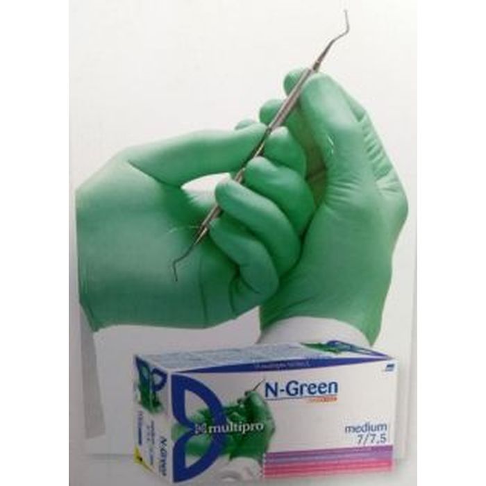 Guanto monouso medicale in nitrile, verde, conf. da 100 pz