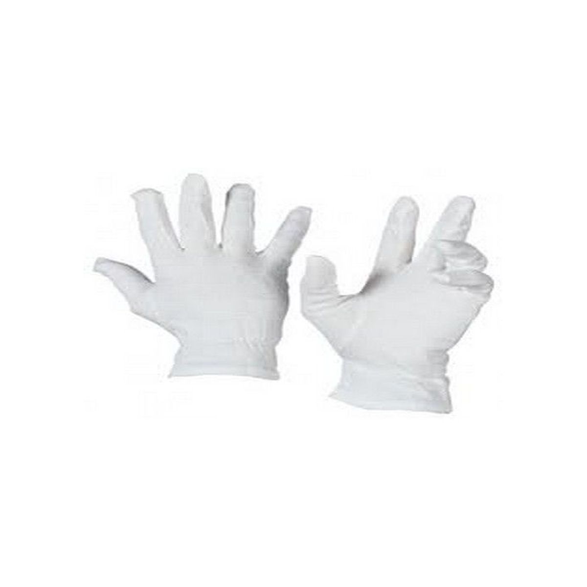 guanti bianchi, in 100% cotone