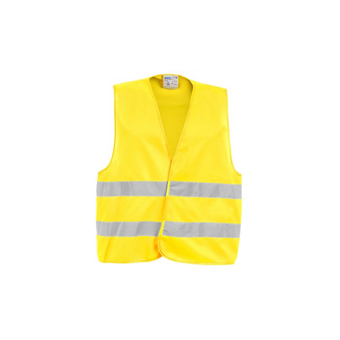 GILET SAFEDRIVER ALTA VISIBILITA CON VELCRO 100% POLIESTERE